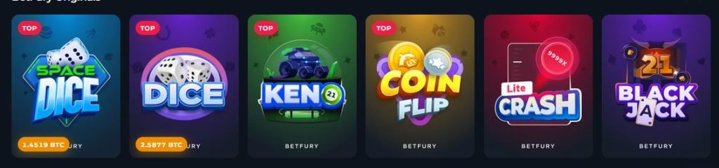 Betfury Originals Slots
