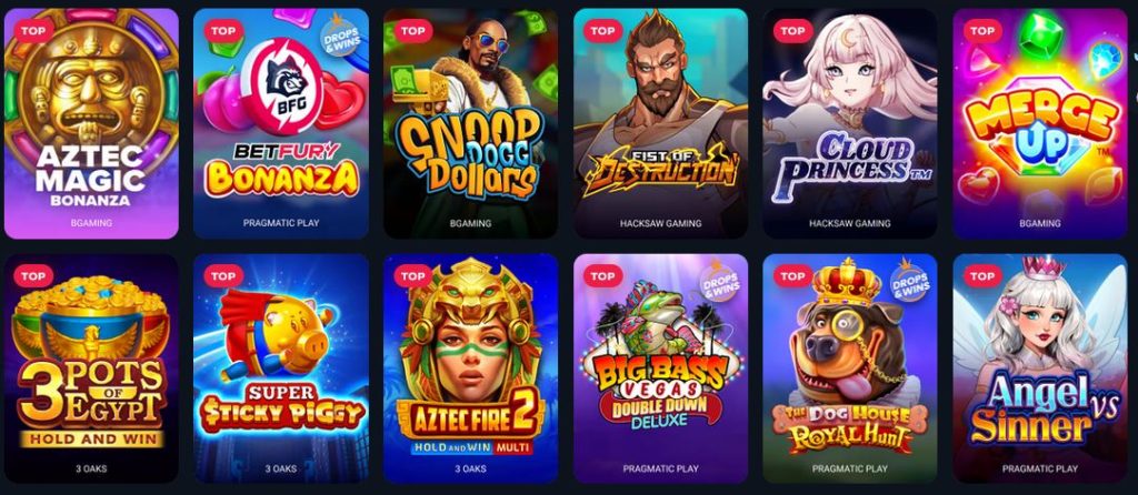 Betfury Casinos slots