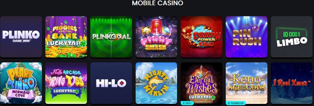 Mobile Slots on Swift Casino 